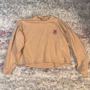 Opening Ceremony tan logo pullover sweatshirt XS